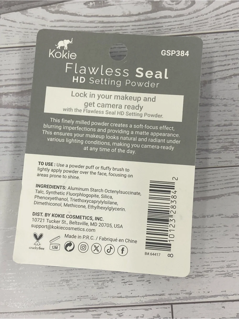 Kokie Flawless Seal HD Setting Powder